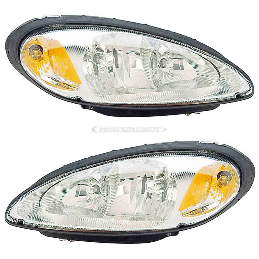  Chrysler pt cruiser headlight assembly pair 