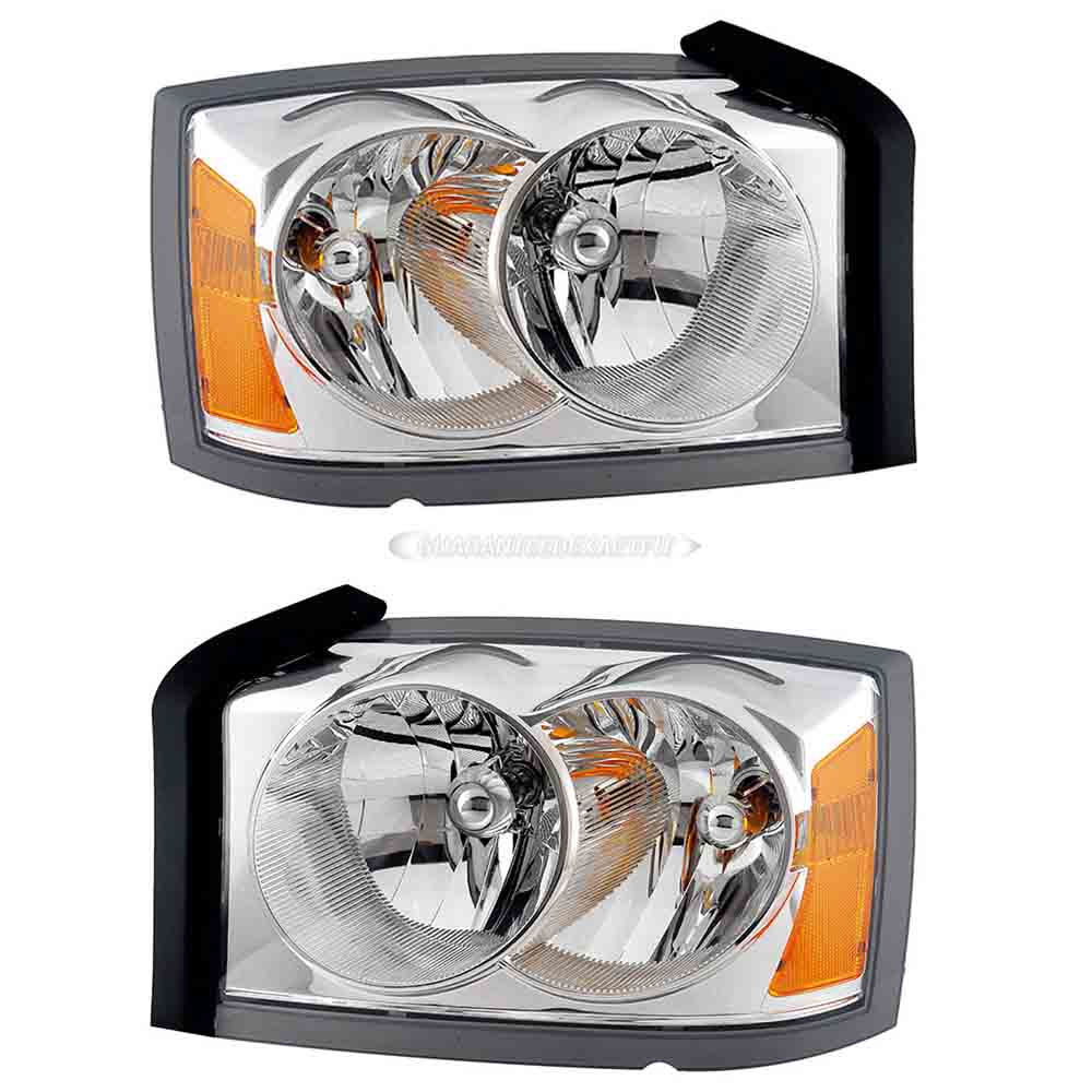 2005 Dodge Dakota Headlight Assembly Pair