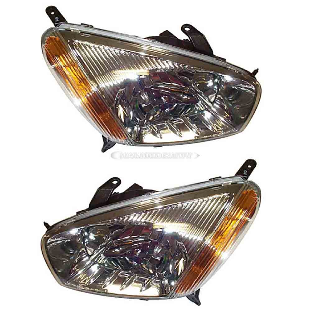 2003 Toyota RAV4 Headlight Assembly Pair