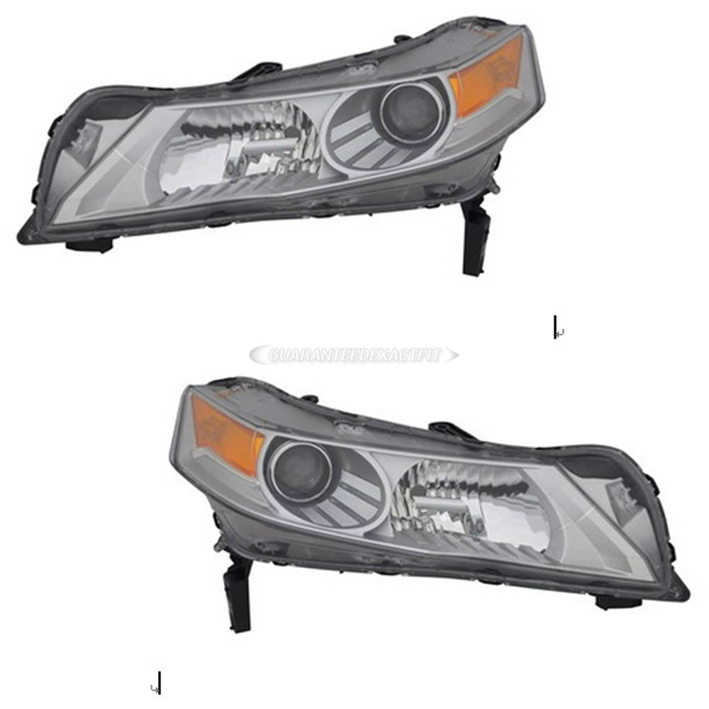 2011 Acura TL Headlight Assembly Pair