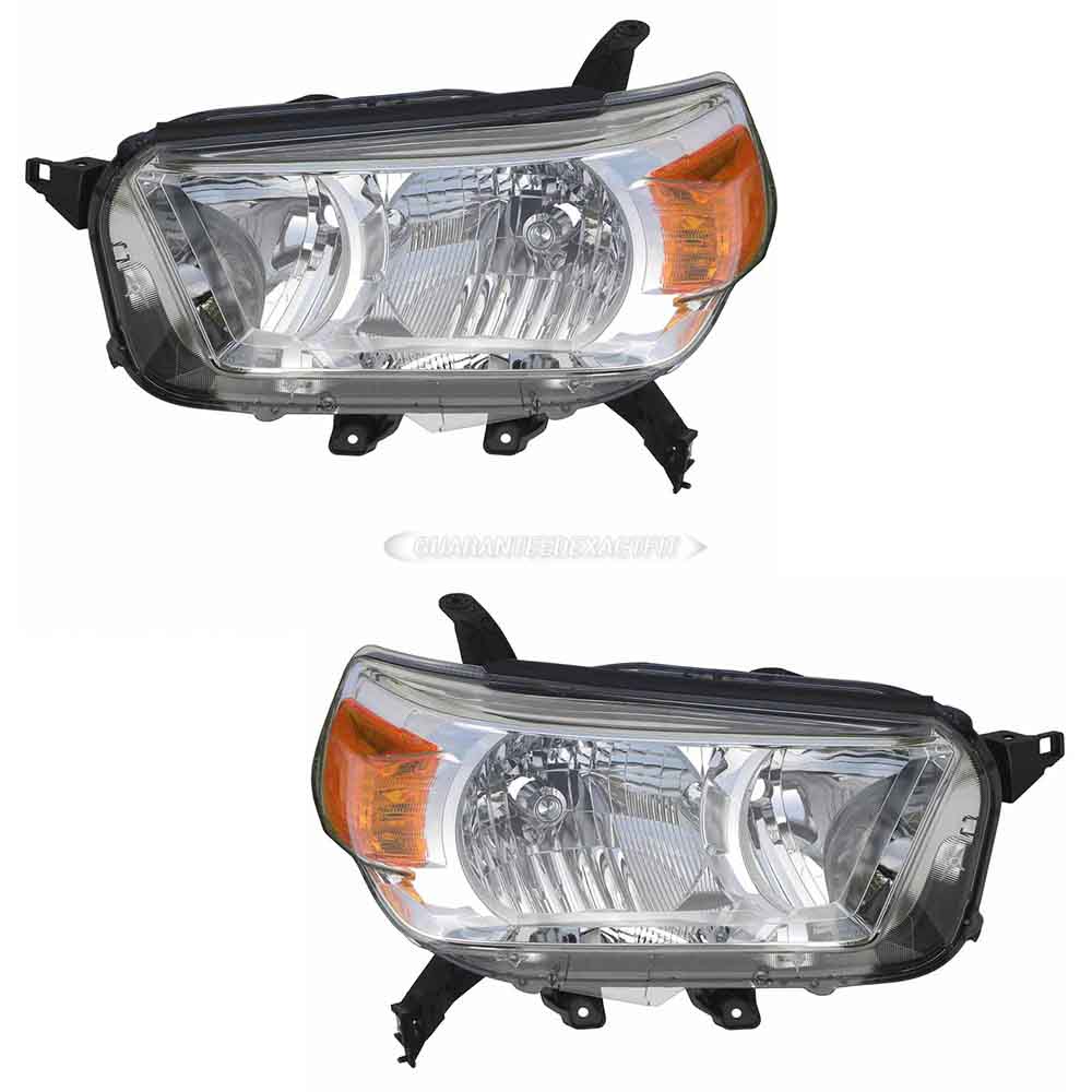 2013 Toyota 4Runner Headlight Assembly Pair
