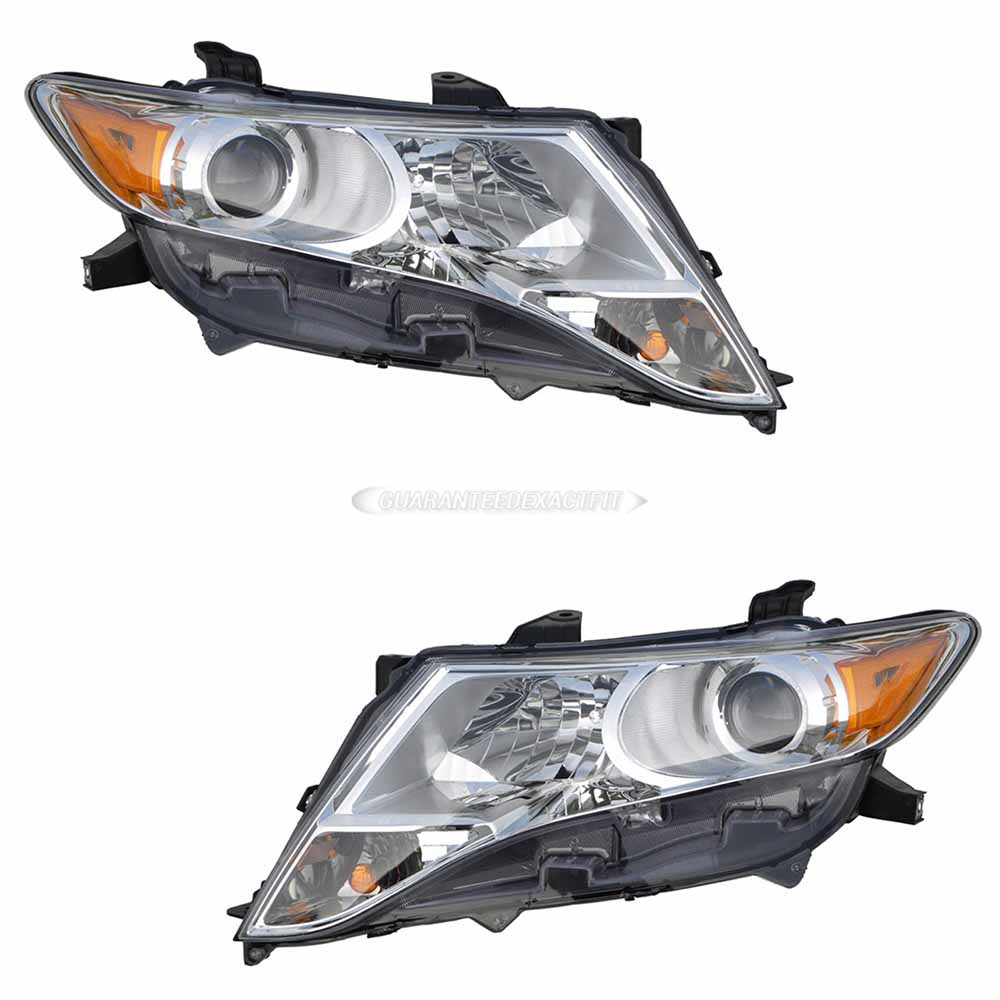2012 Toyota Venza Headlight Assembly Pair