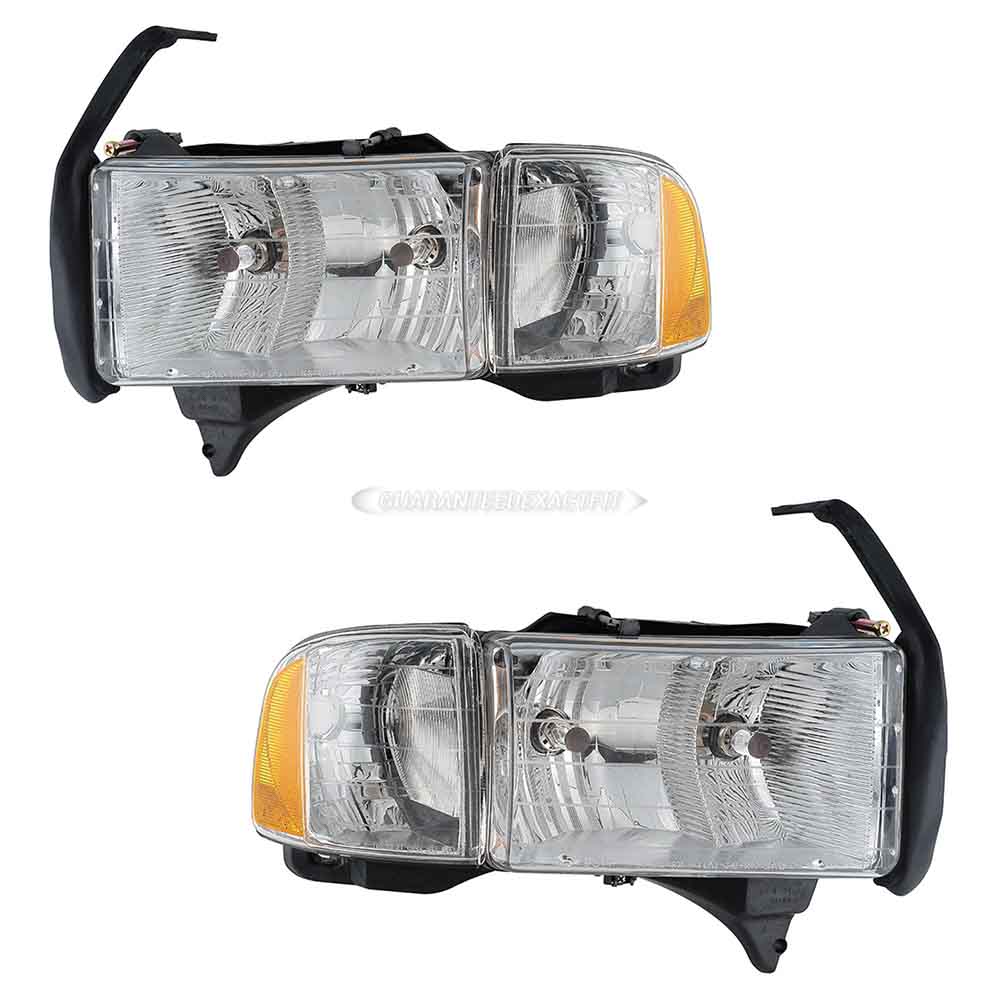2000 Dodge Ram Trucks Headlight Assembly Pair