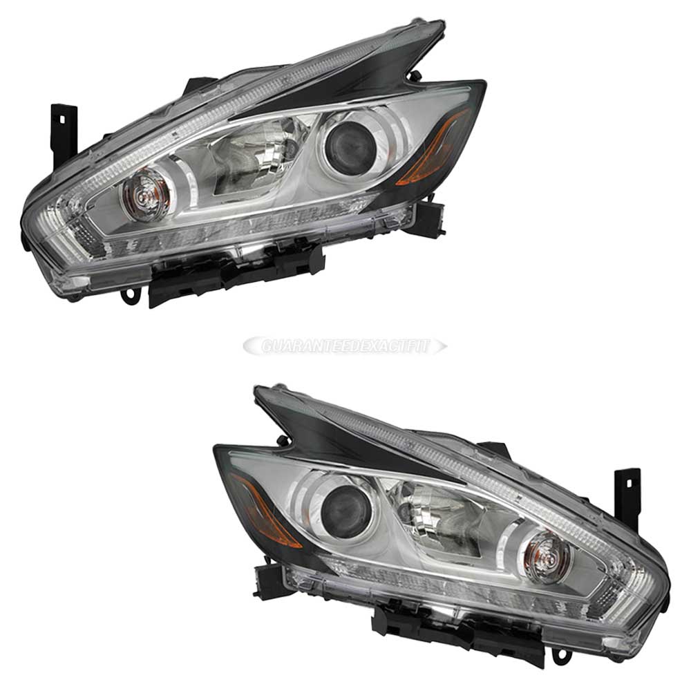 2016 Nissan Murano Headlight Assembly Pair