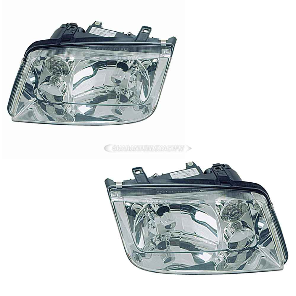 2000 Volkswagen Jetta Headlight Assembly Pair