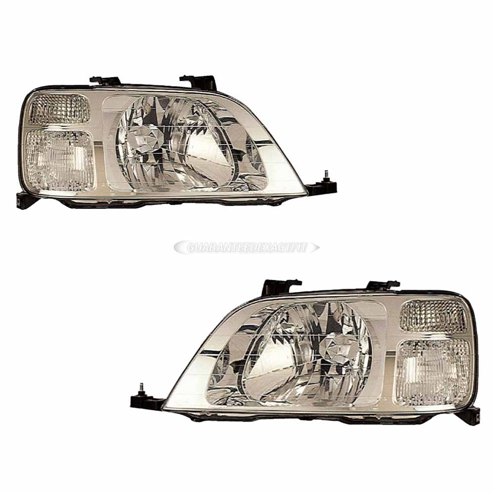 2000 Honda CR-V Headlight Assembly Pair