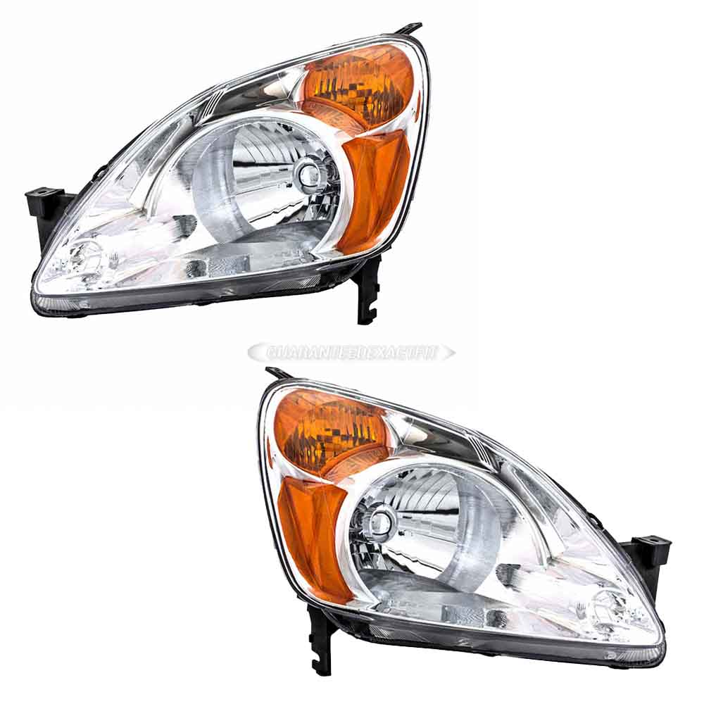 2004 Honda CR-V Headlight Assembly Pair