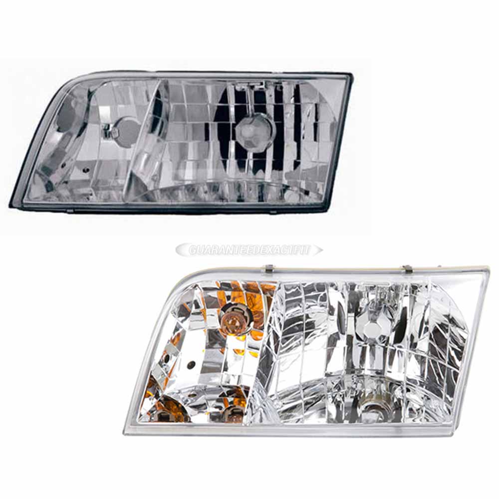 2000 Ford Crown Victoria Headlight Assembly Pair