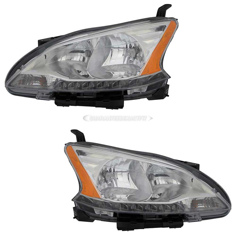 2013 Nissan Sentra Headlight Assembly Pair