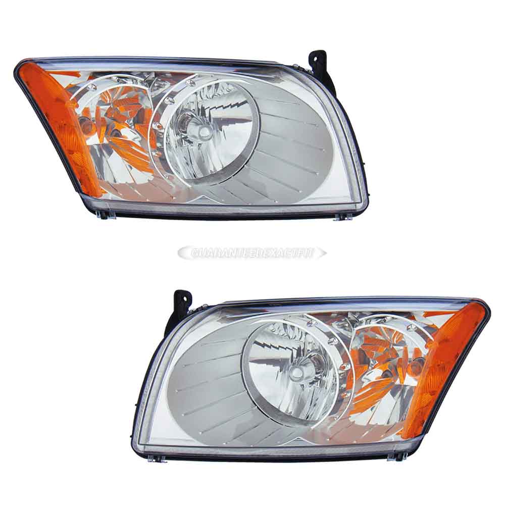 2012 Dodge Caliber Headlight Assembly Pair