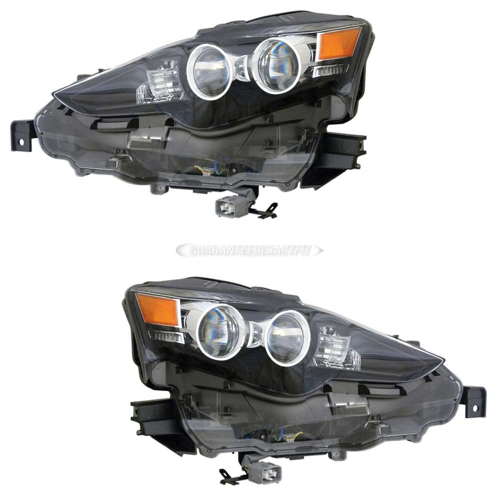 2016 Lexus IS300 Headlight Assembly Pair