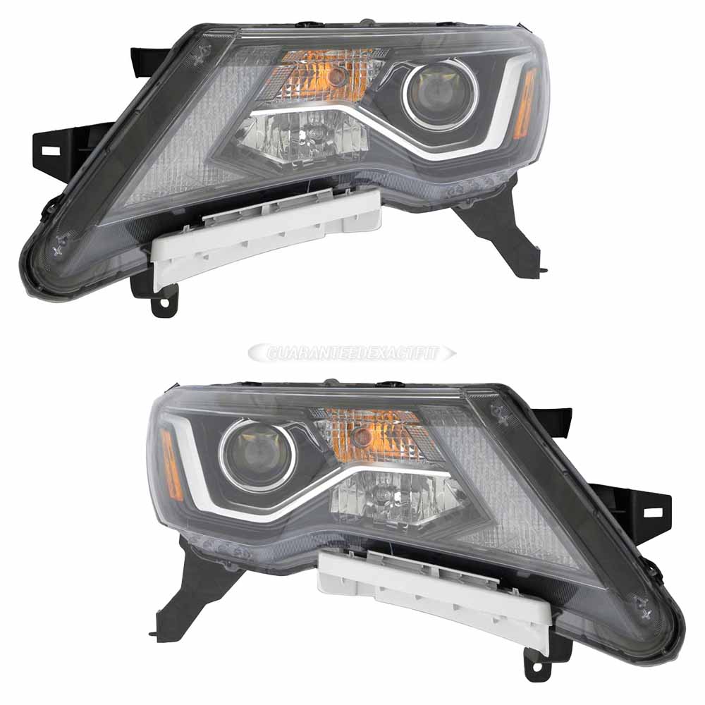 2017 Nissan Pathfinder Headlight Assembly Pair