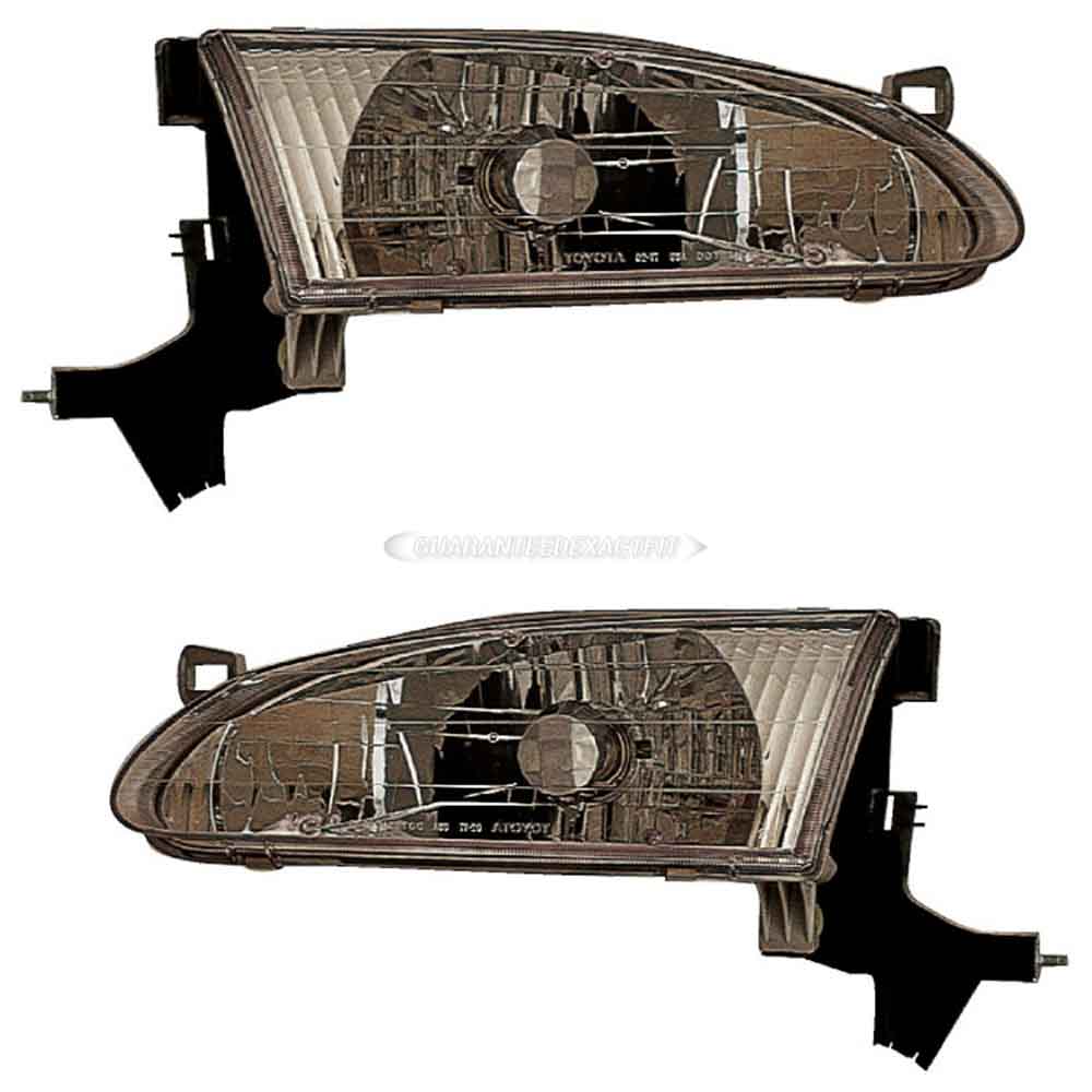 2000 Toyota Corolla Headlight Assembly Pair
