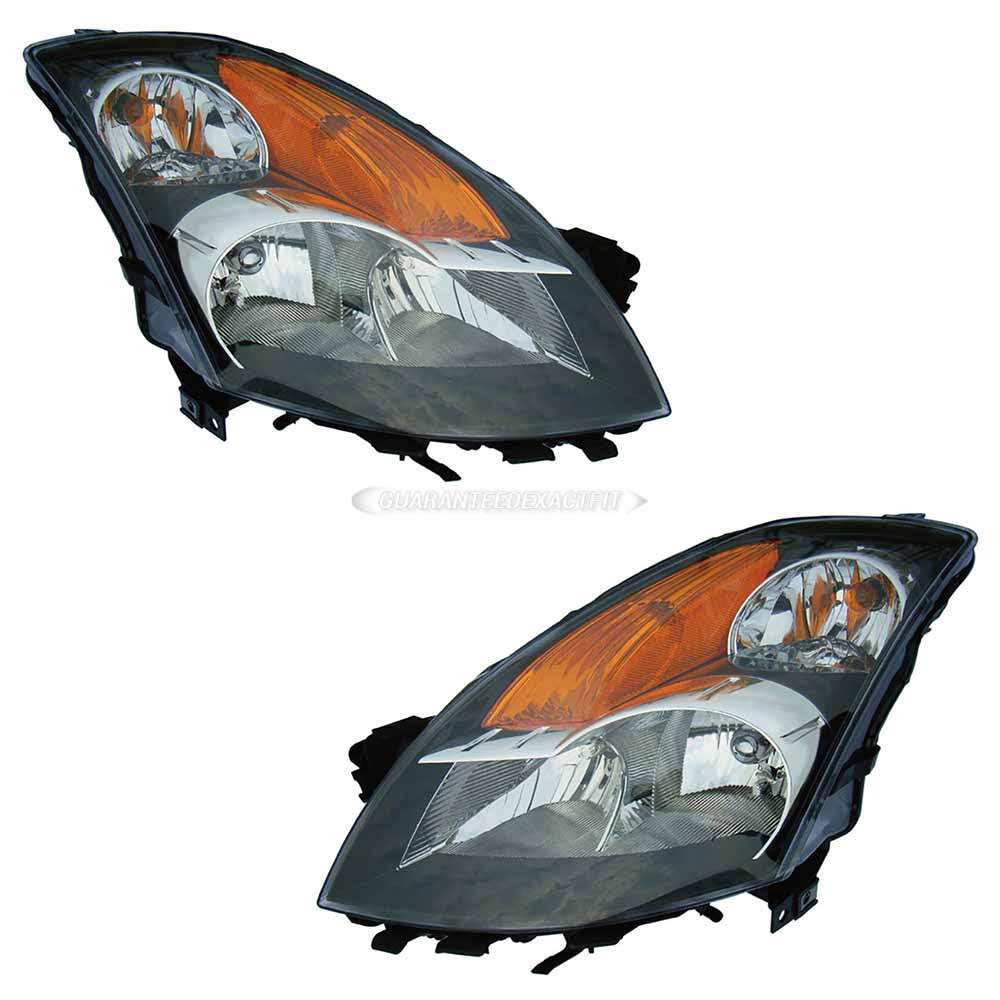 2007 Nissan Altima Headlight Assembly Pair