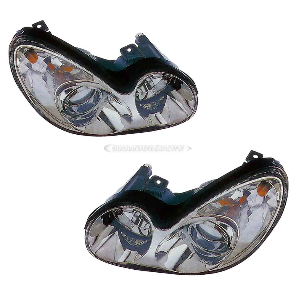 2004 Hyundai Sonata Headlight Assembly Pair