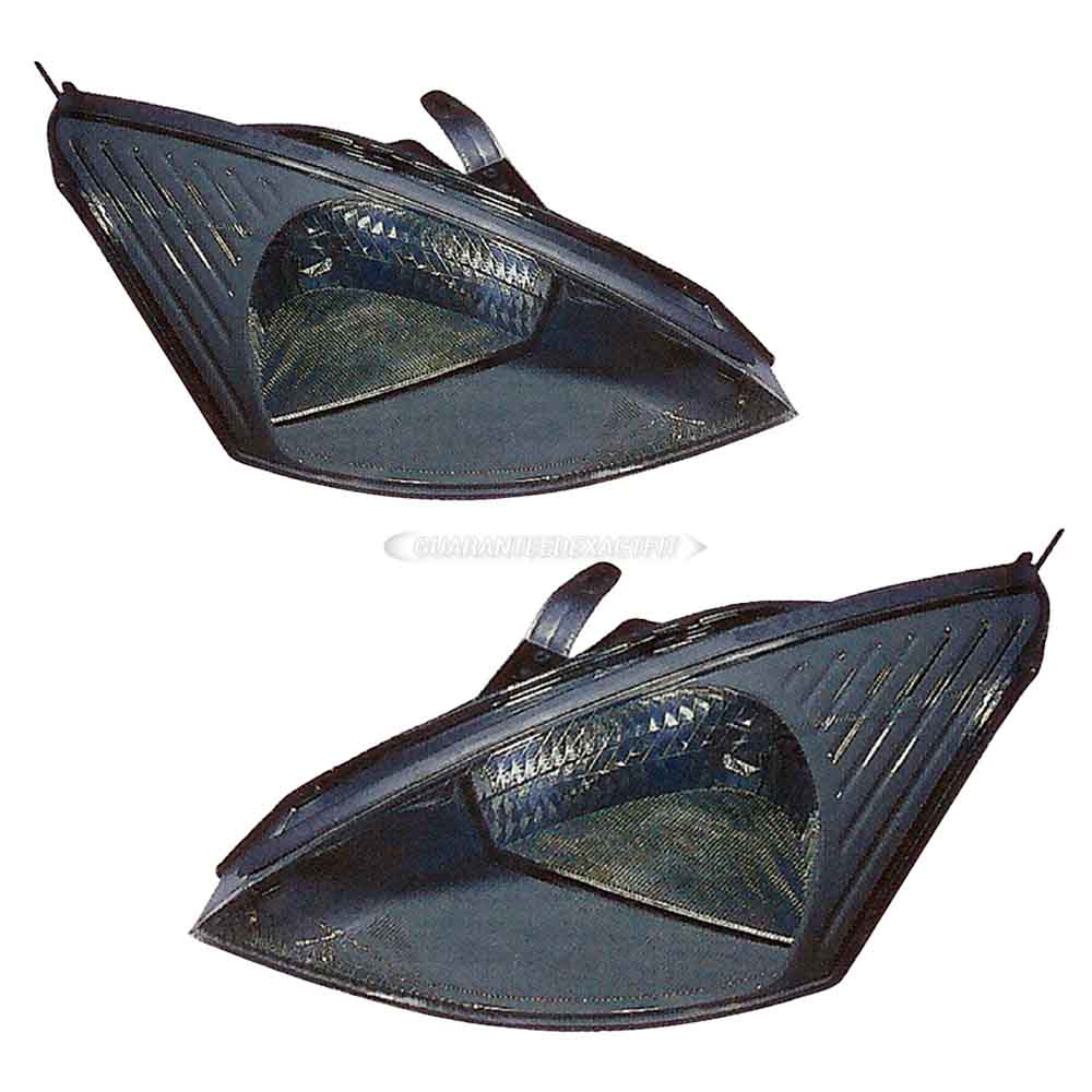 2003 Ford Focus Headlight Assembly Pair