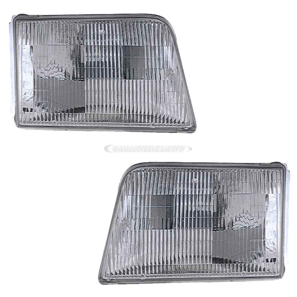 1996 Ford Ranger Headlight Assembly Pair