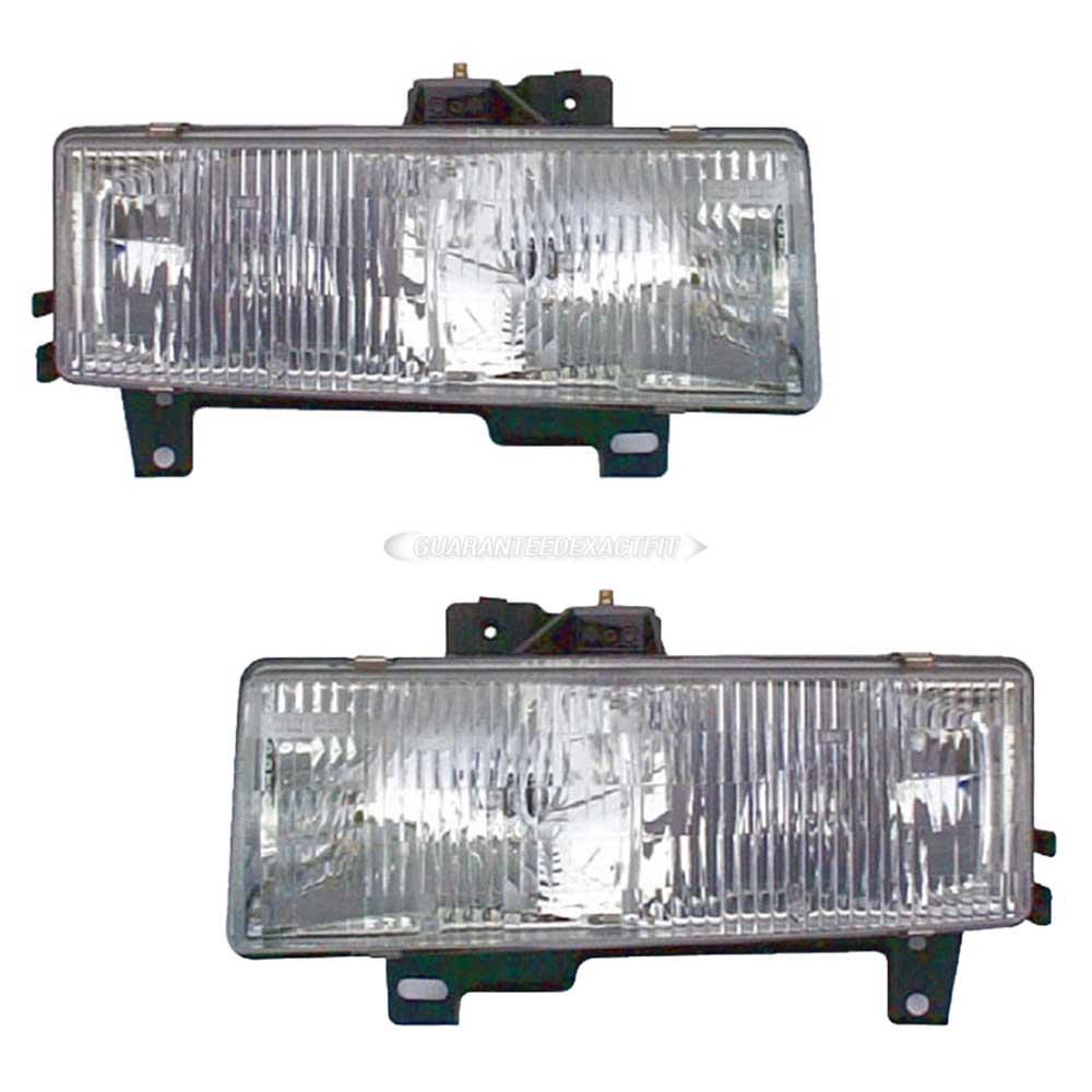 2000 Gmc Yukon Headlight Assembly Pair