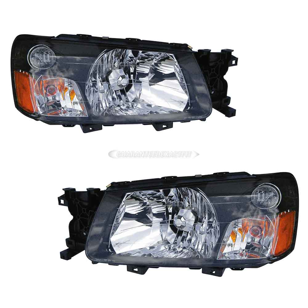 2004 Subaru Forester Headlight Assembly Pair