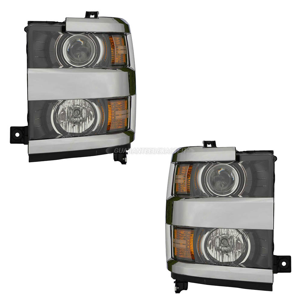 2017 Chevrolet Silverado 1500 Headlight Assembly Pair