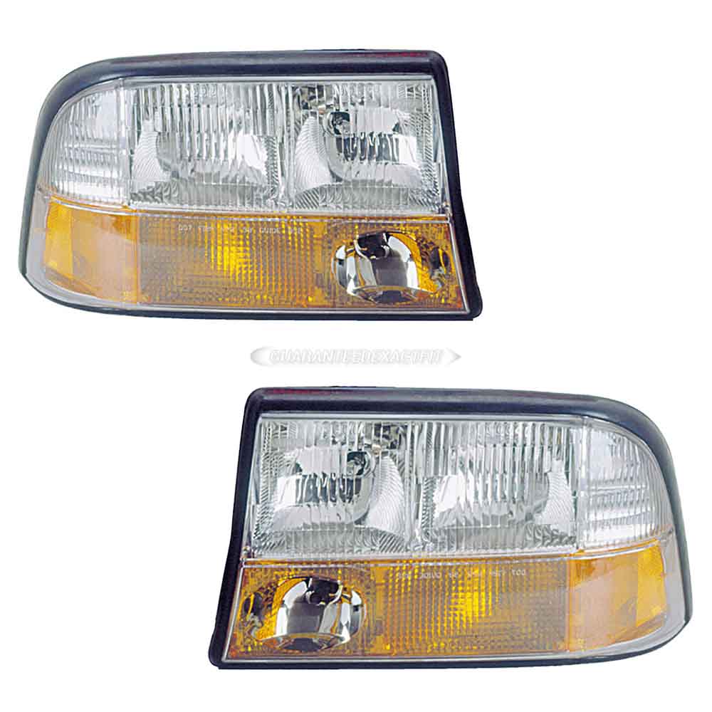 2000 Gmc Sonoma Headlight Assembly Pair