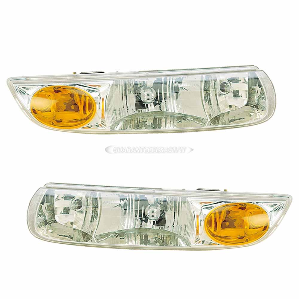 2000 Saturn SL2 Headlight Assembly Pair