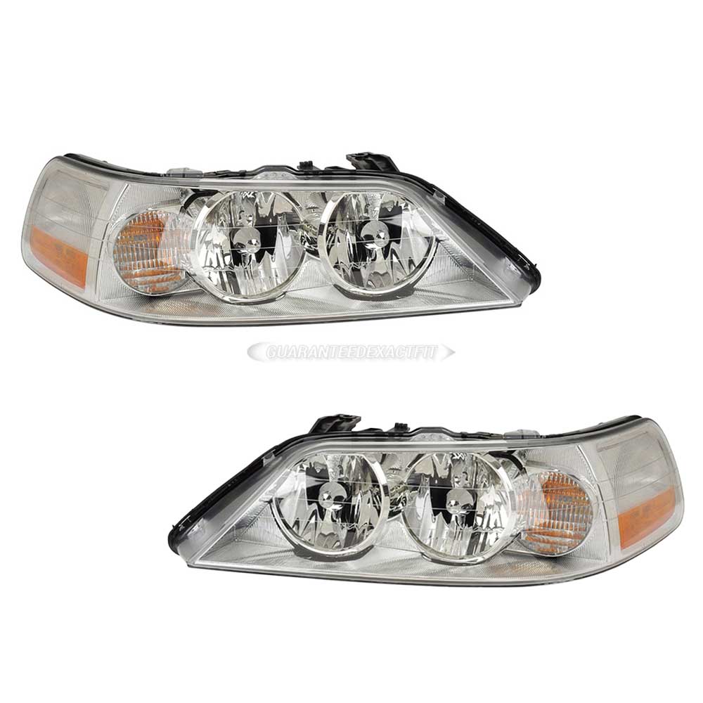 2004 Lincoln Town Car Headlight Assembly Pair