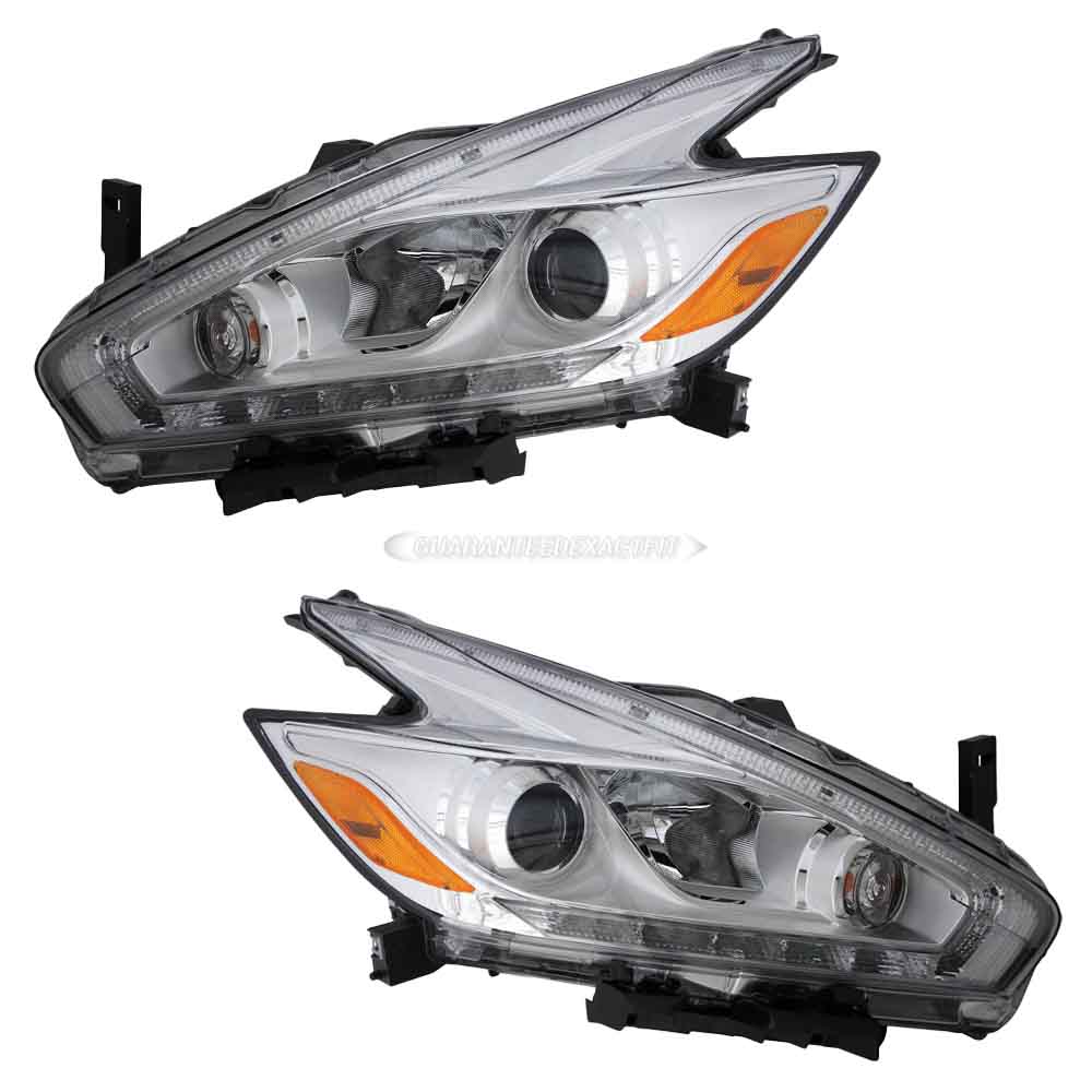 2017 Nissan Murano Headlight Assembly Pair
