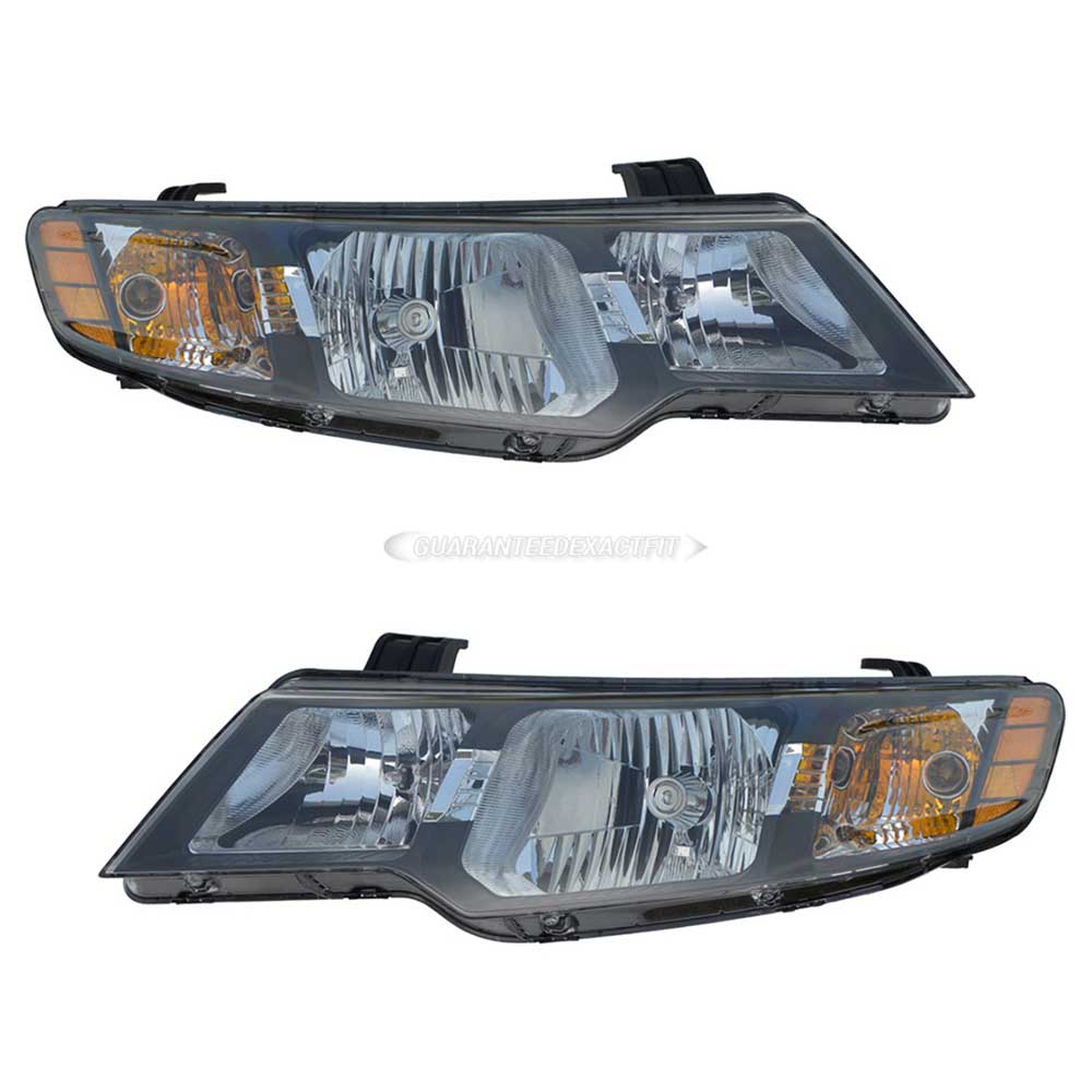 2012 Kia Forte Headlight Assembly Pair