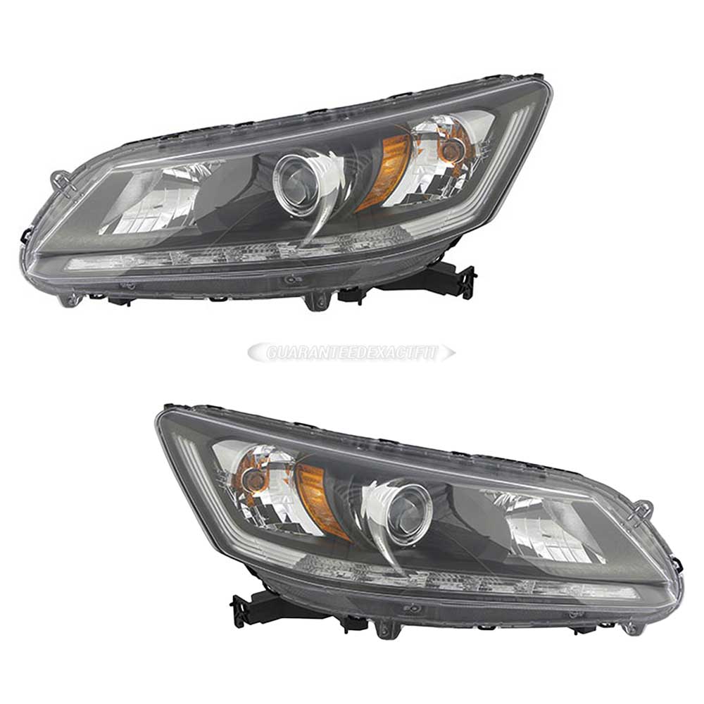 2015 Honda Accord Headlight Assembly Pair