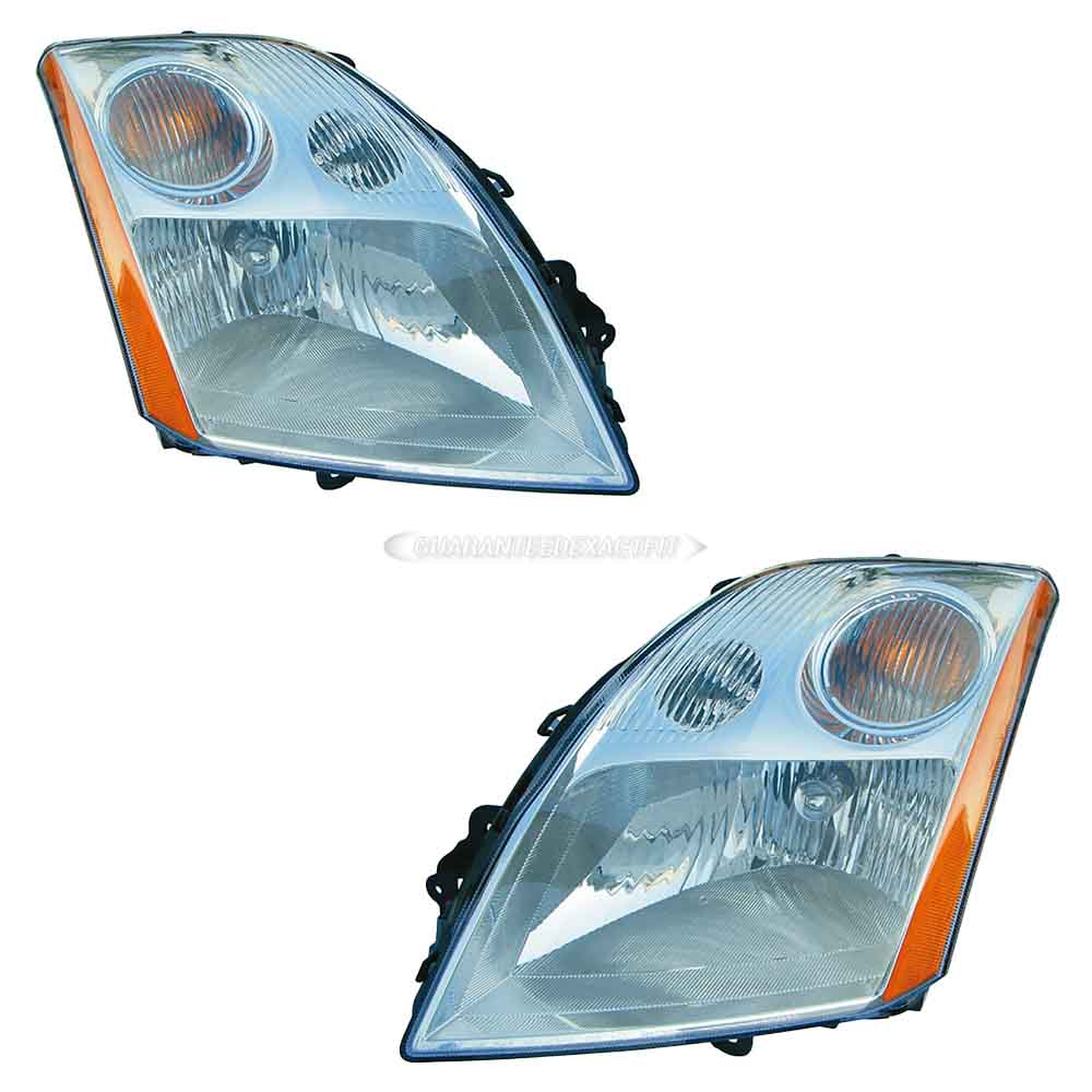 2007 Nissan Sentra Headlight Assembly Pair