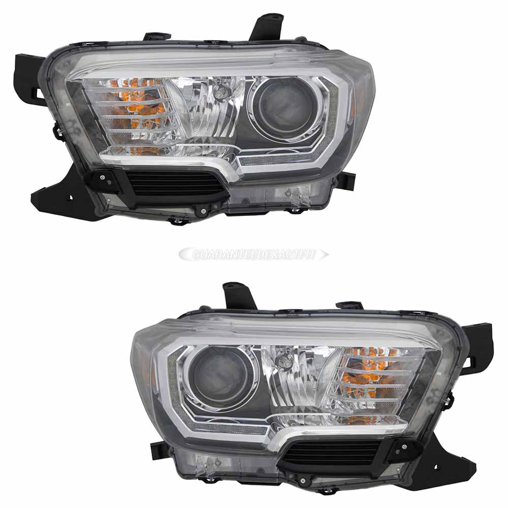2019 Toyota Tacoma Headlight Assembly Pair