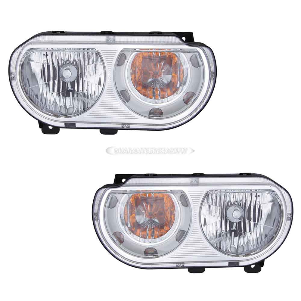 2012 Dodge Challenger Headlight Assembly Pair