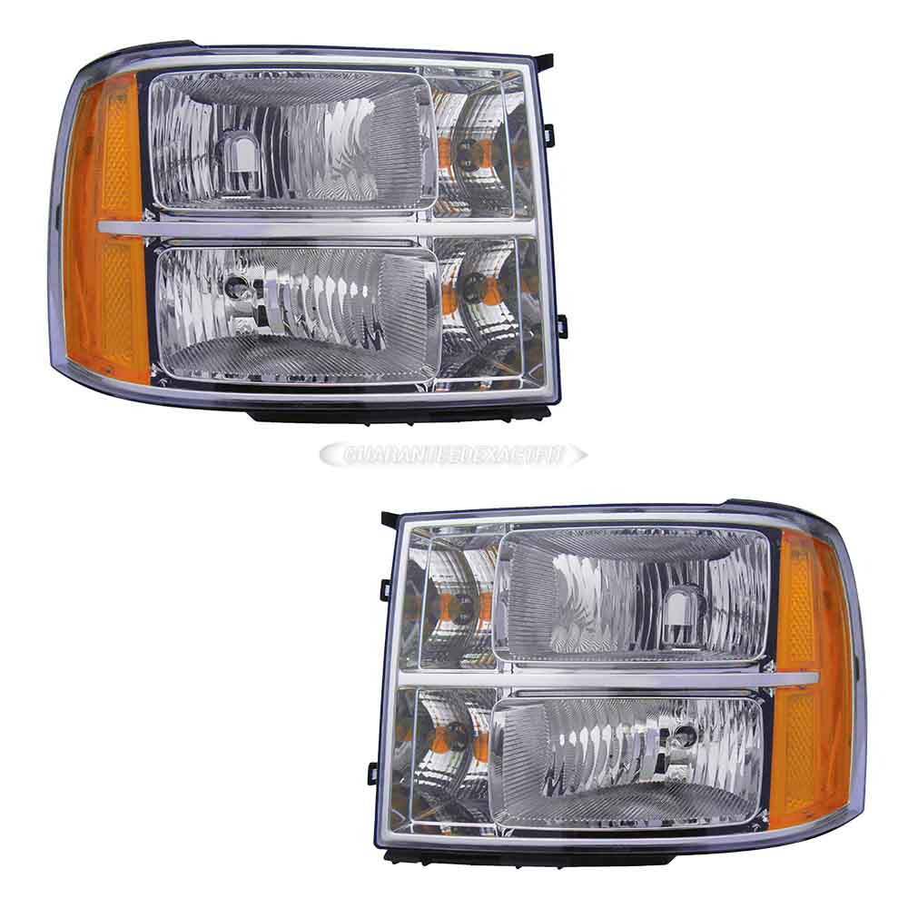 2012 Gmc Sierra 1500 Headlight Assembly Pair