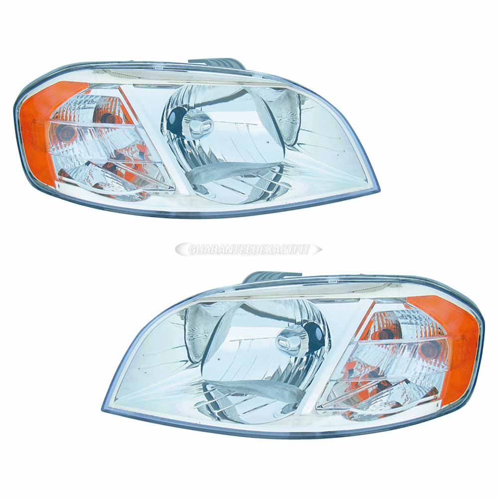 2009 Chevrolet Aveo Headlight Assembly Pair