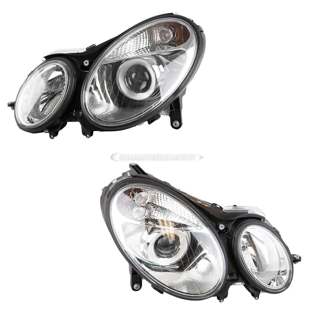 2003 Mercedes Benz E320 Headlight Assembly Pair