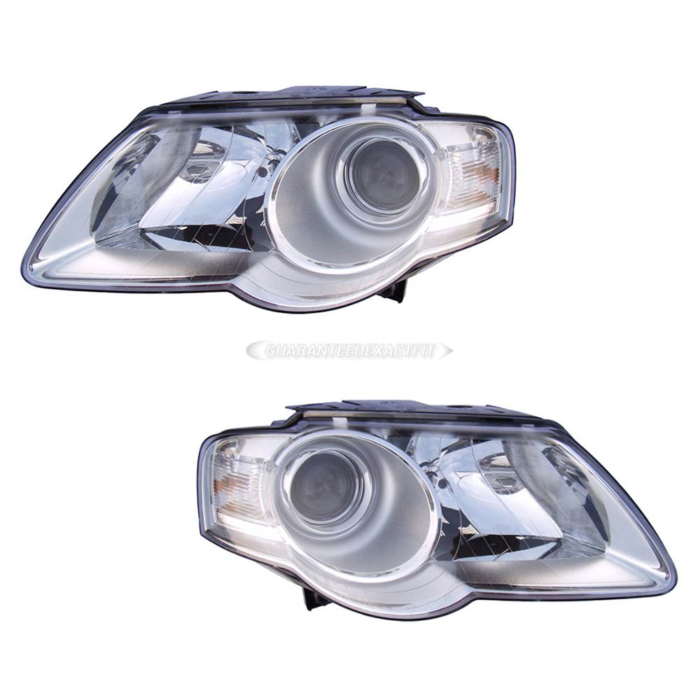 2008 Volkswagen Passat Headlight Assembly Pair