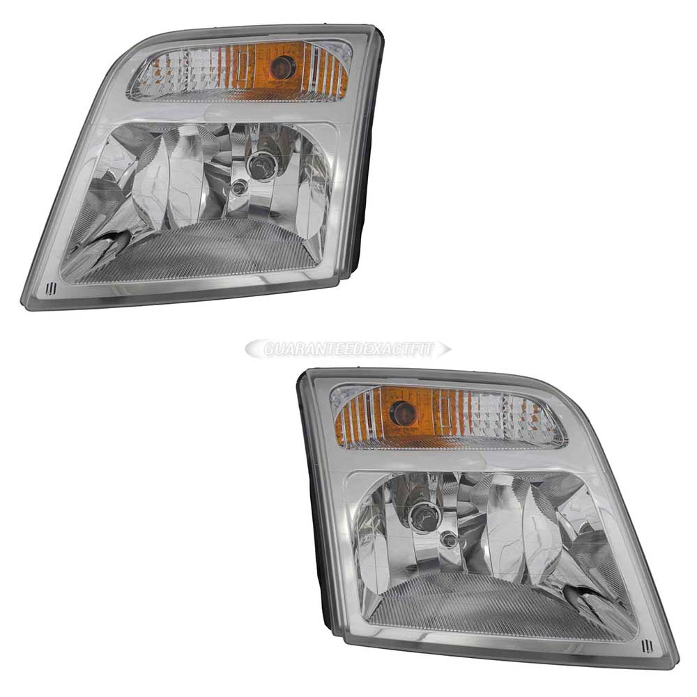 2010 Ford Transit Connect Headlight Assembly Pair