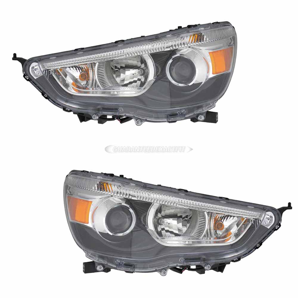 2012 Mitsubishi Outlander Sport Headlight Assembly Pair