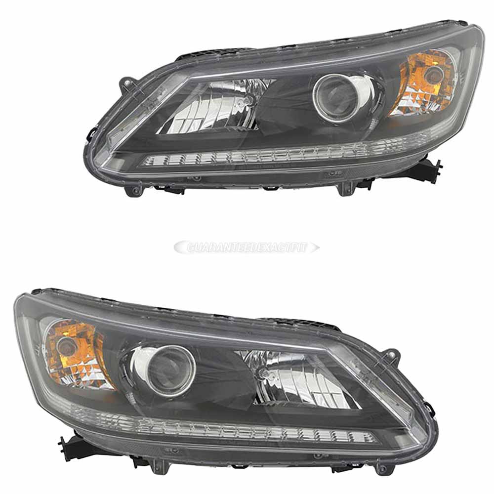 2014 Honda Accord Headlight Assembly Pair