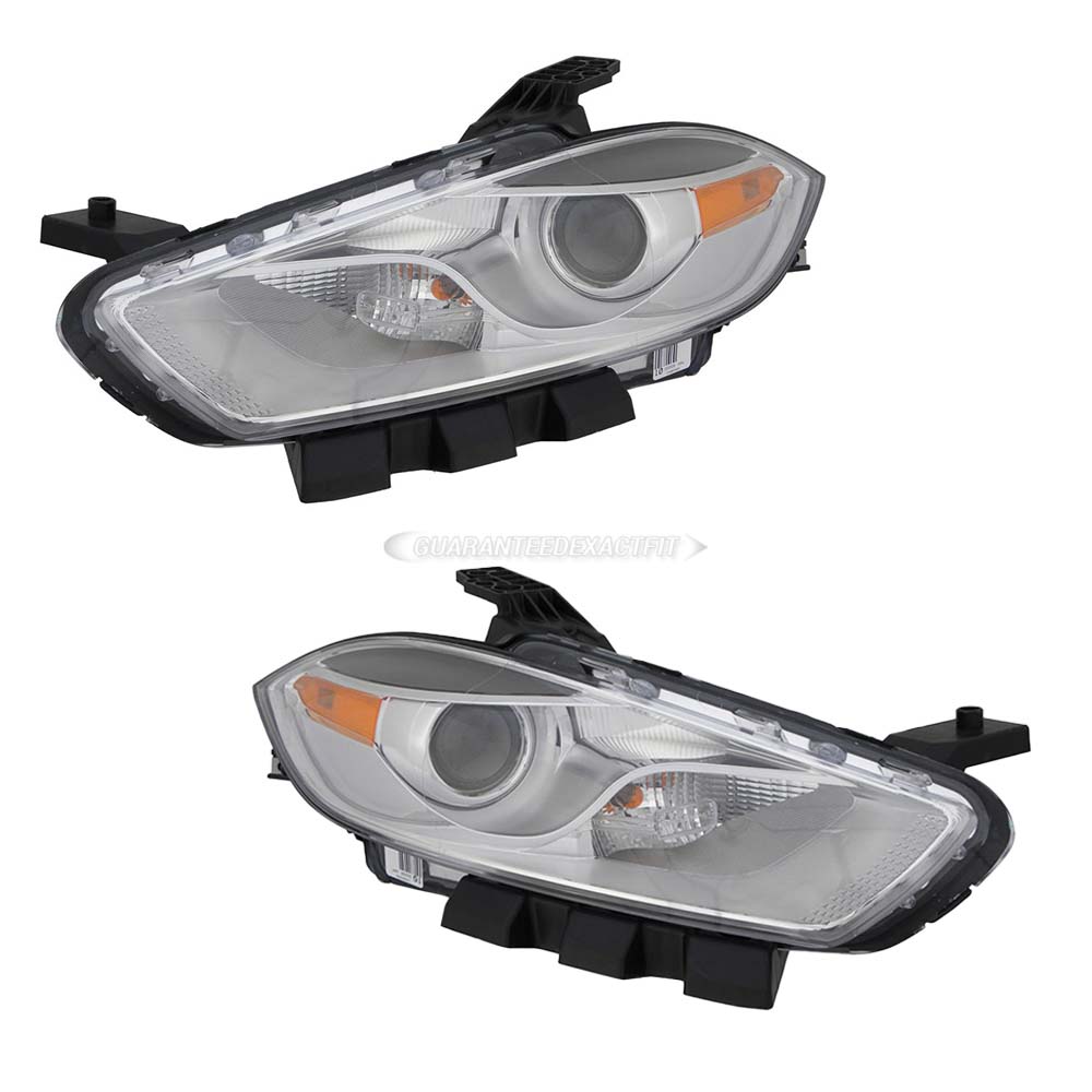 2013 Dodge Dart Headlight Assembly Pair