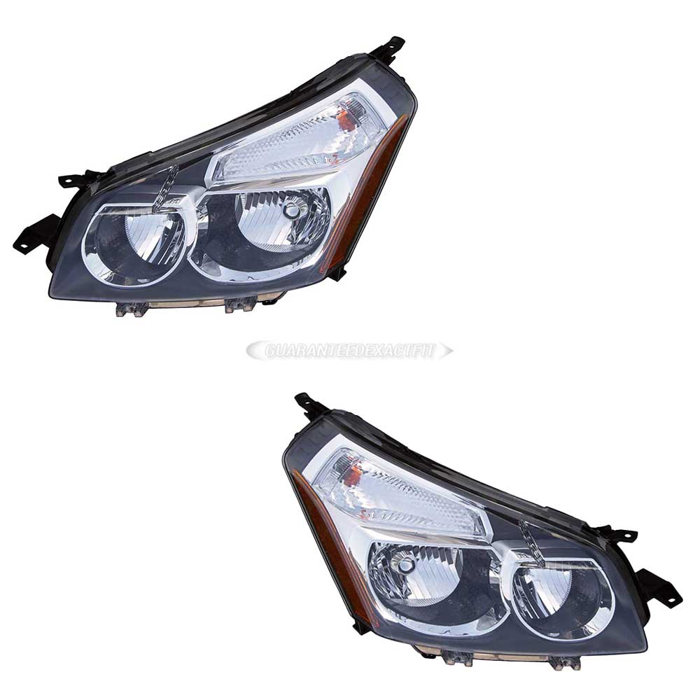 2009 Pontiac Vibe Headlight Assembly Pair