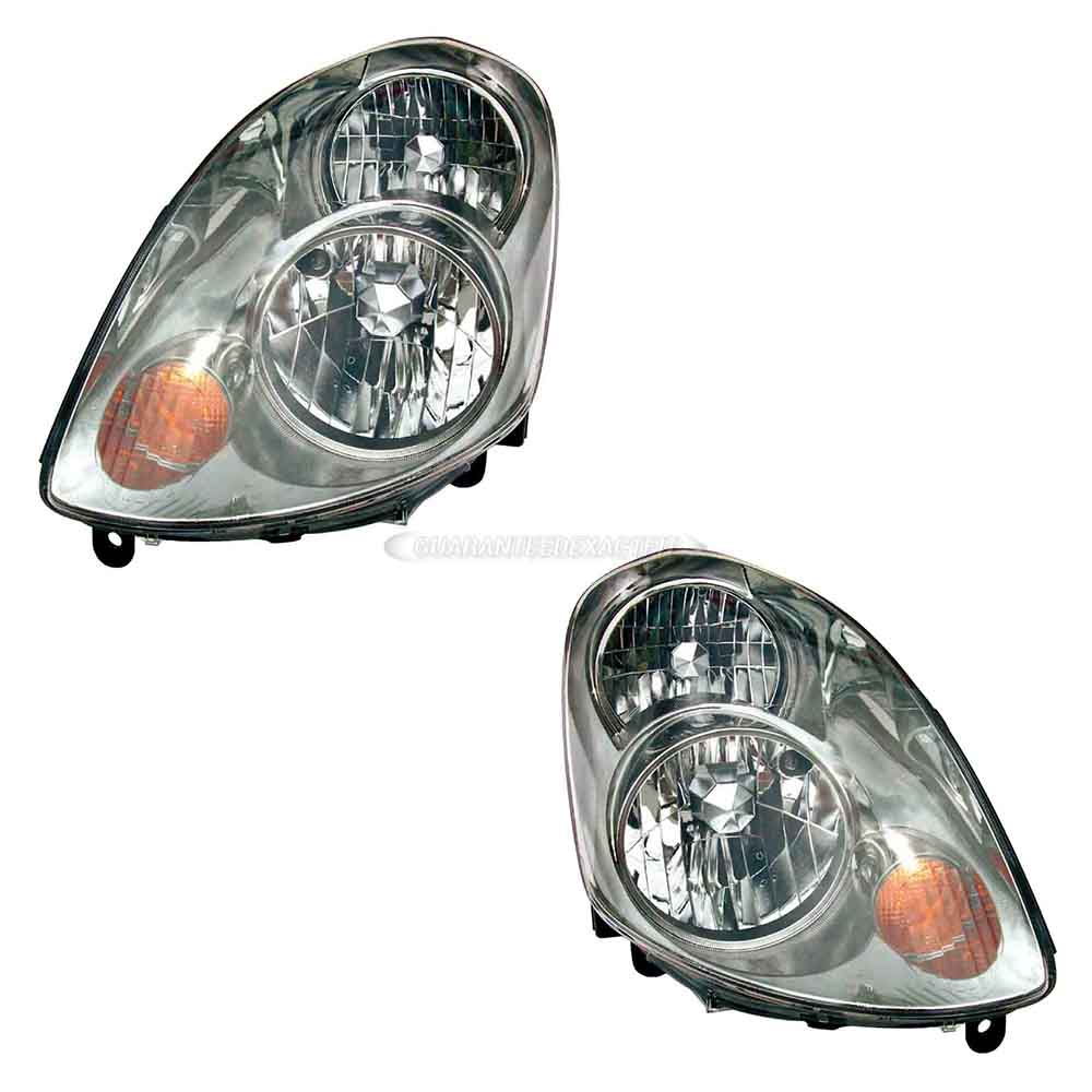 2003 Infiniti G35 Headlight Assembly Pair