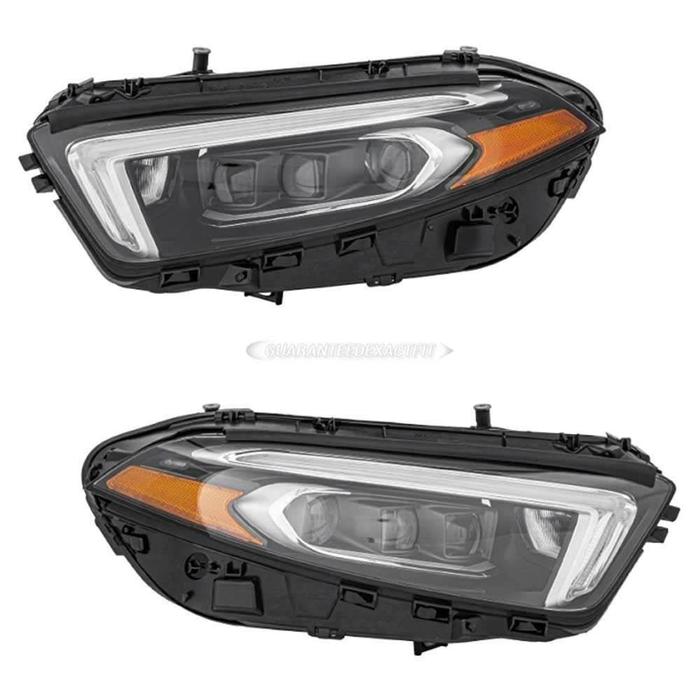 2019 Mercedes Benz A220 Headlight Assembly Pair