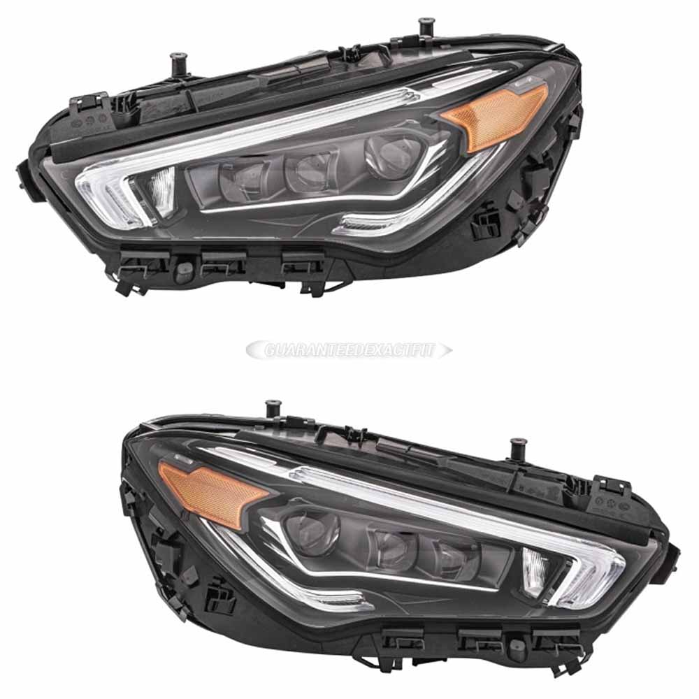 2021 Mercedes Benz CLA250 Headlight Assembly Pair