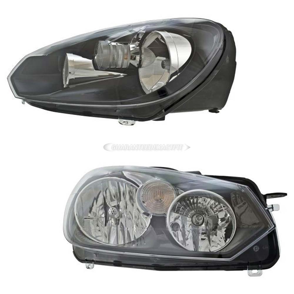 2012 Volkswagen Jetta Headlight Assembly Pair