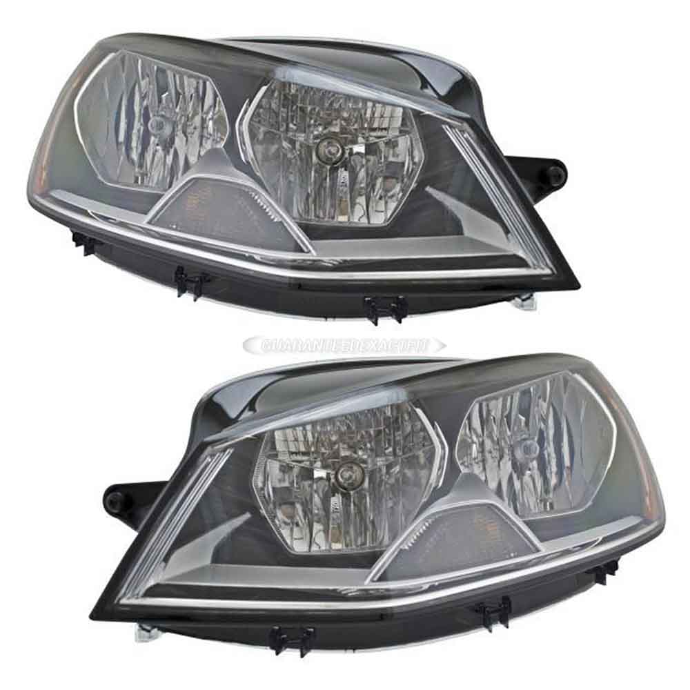 2016 Volkswagen e-Golf Headlight Assembly Pair