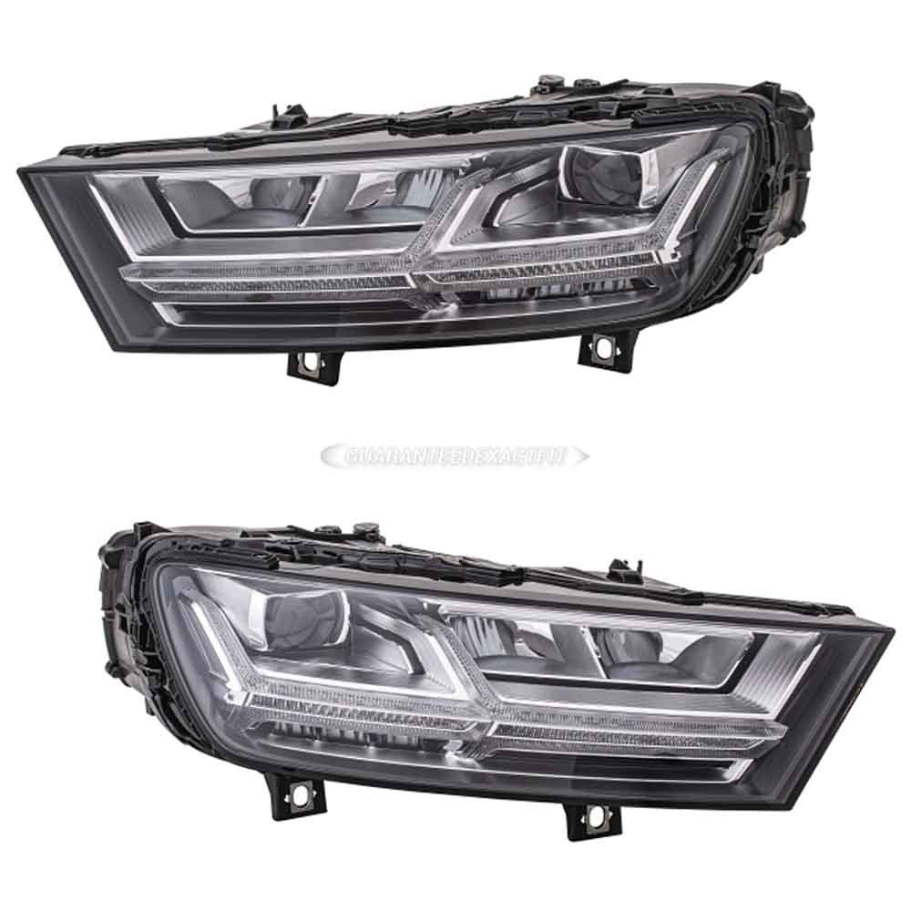 2017 Audi Q7 Headlight Assembly Pair