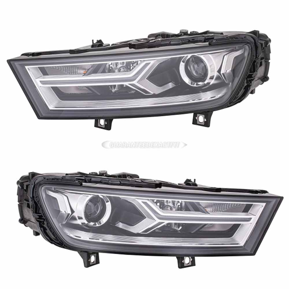 2017 Audi Q7 Headlight Assembly Pair