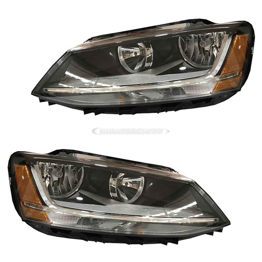 2017 Volkswagen Jetta Headlight Assembly Pair